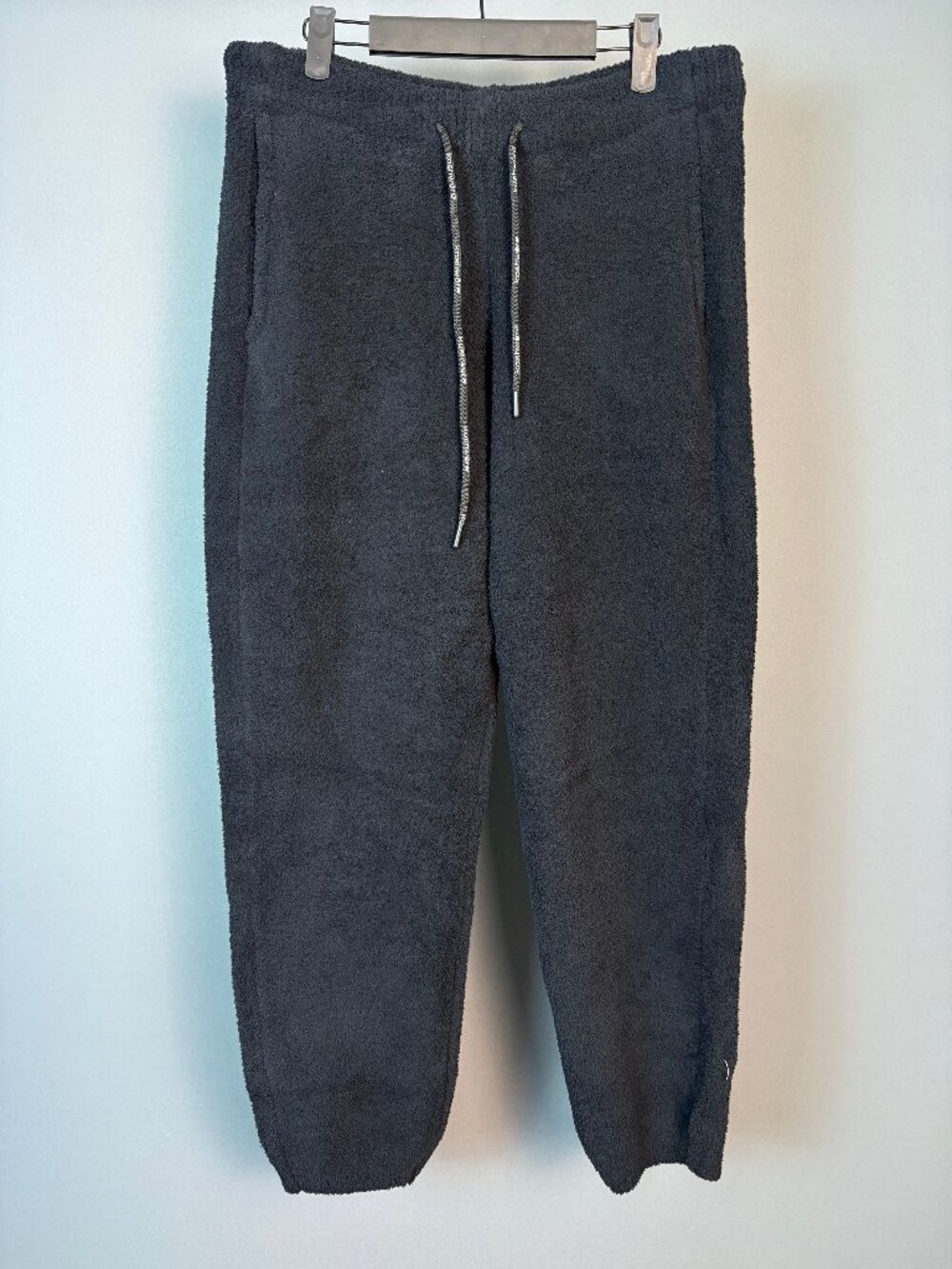NWT Kashwére Kash-Comfort Black Plush Jogger Pants XL